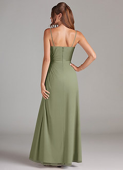 Azazie Aliani Bridesmaid Dresses Pistachio Sheath Strapless Chiffon Convertible Dress image3