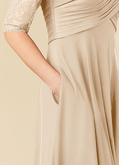 Azazie Gracelyn Mother of the Bride Dresses A-Line Lace Tea-Length Dress image7