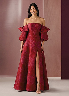 Elayne Red Hot Pink Gown Ready to Ship | Azazie DE