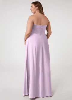 Azazie Arabella Allure Robes de demoiselle d'honneur Robe Trapèze Convertible en Mousseline de soie Encolure en Forme de Cœur Frostiges Flieder image6