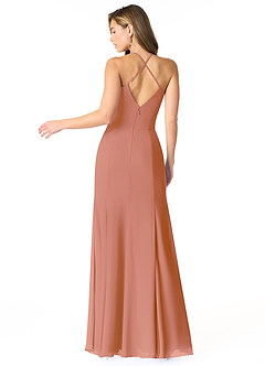 Azazie Carolina Bridesmaid Dresses MAI TAI Mermaid Ruched Chiffon Dress image2