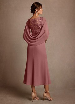 Azazie Forums Suknie dla Matki Panny Młodej Linia A Koronka Sznurówka Długość herbaty Sukienka image2