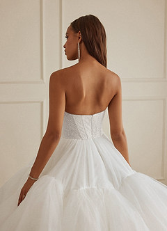 Christian Siriano Bridal for Azazie 2007 Wedding Dresses Diamond White Ball-Gown Sequins Tulle Dress image6