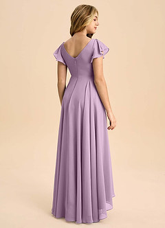 Azazie Caria Junior Wisteria A-Line Pleated Chiffon Dress image2