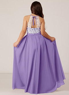 Azazie Fahari Junior Tahiti A-Line Lace Chiffon Dress image1