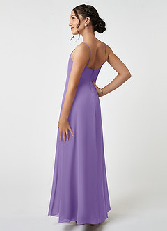 Azazie Collette Junior Tahiti A-Line Ruched Chiffon Dress image4
