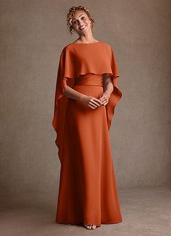 Azazie Marilla Suknie dla Matki Panny Młodej Linia A Pofałdowany Szyfon Długość podłogi Sukienka image6