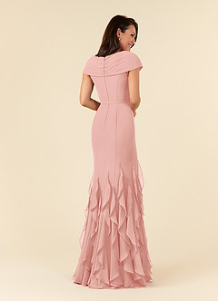 Azazie Bailora Mother of the Bride Dresses Rosette Mermaid Ruched Chiffon Dress image3