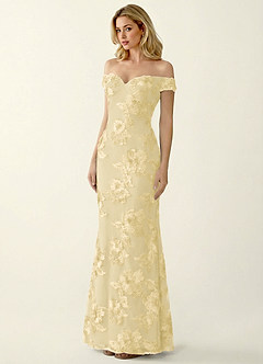 Lowlala Zitronensorbet Spitzenballkleid image3