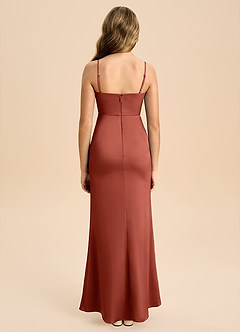 Azazie Buzzy Junior Klä av Tubklänning i Stretch Satin Plisserad image2