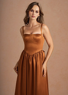 Mallory Copper Midi Dress image6