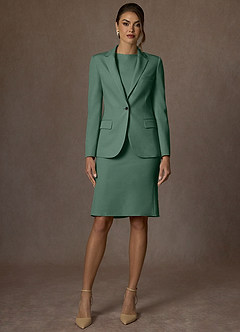 front Kennedy 유칼립투스 구조화된 스트레치 재킷과 드레스 슈트 세트