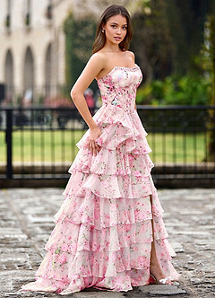 Papapym Rosa Ballkleid mit Blumenmuster image6