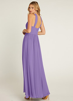 Azazie Jacey Bridesmaid Dresses Tahiti A-Line Pleated Chiffon Dress image4