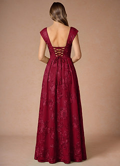 Vestido Borgoña Largo Hazel image2