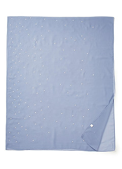 front Pearl Embellished Chiffon Shawl