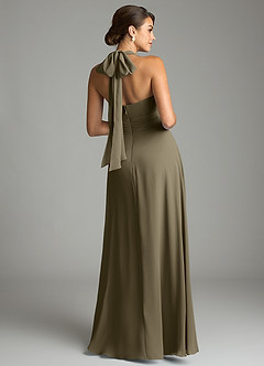 Azazie Tamira Suknie dla druhen Linia A Pofałdowany Szyfon Do ziemi Sukienka image8