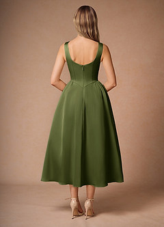 Casey Olive Midi Dress image2
