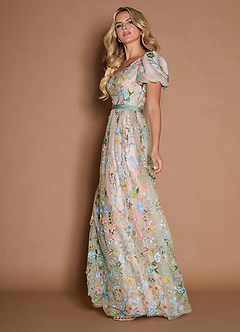 Marisa Blush Pink Multi Maxi Dress image3