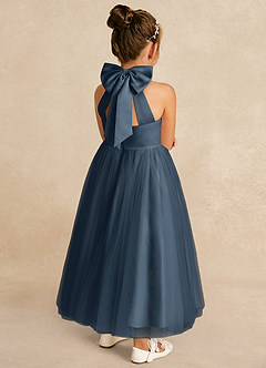 Azazie Bev Flower Girl Dresses Neptune A-Line Convertible Tulle Dress image6