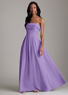 Azazie Lucienne Bridesmaid Dresses Tahiti A-Line Strapless Chiffon Convertible Dress image5