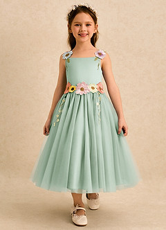 Azazie Meadow Flower Girl Klänningar Klä A-Line i Spets image1