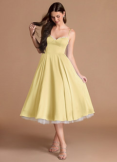 Heiress Lemon Sorbet Midi Dress image5