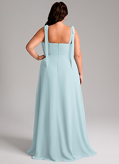 Azazie Debra Bridesmaid Dresses Mist A-Line with Pockets Chiffon Convertible Dress image9