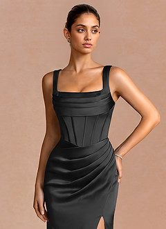 Robe Maxi Noir Amora image5
