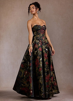 Elora Maxi Klänning Midnattsros image7