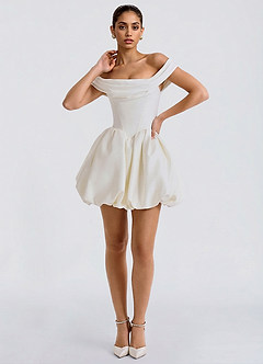 Amonelle Mini Klänning Grädde image2