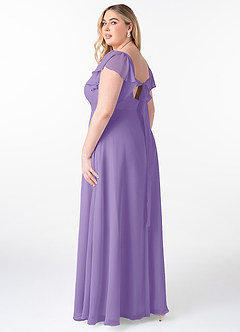 Azazie Syenna Bridesmaid Dresses Tahiti A-Line Ruched Chiffon Dress image9