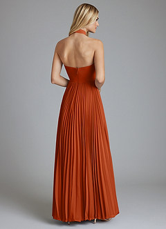 Azazie Keita Final Sale Black A-Line Pleated Chiffon Dress image2