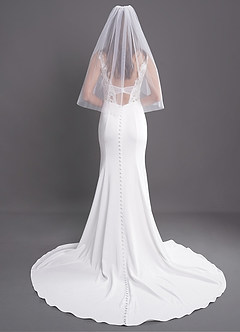 front Talia Waist Length Veil
