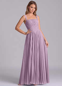Azazie Mina Bridesmaid Dresses Wisteria A-Line Pleated Chiffon Dress image6