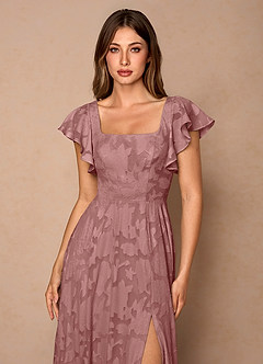 Talia Light Pink Midi Dress image5