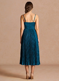 Robe Mi-Longue Marineblau Vesper image2