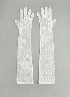 front Guantes de ópera de encaje de Chantilly