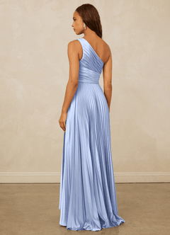 Christian Siriano Bridal for Azazie 1008 Brautjungfernkleider A-Linie One-Shoulder Stretch-Satin Kleid Eis image2