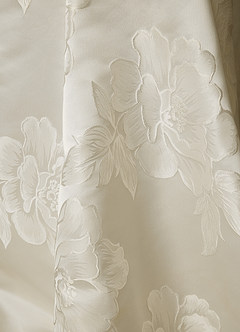 Azazie Nita Abiti da Sposa Abito Sirena in Jacquard Floreale Senza Cinturino Crema image6