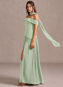 Robe Longue Sauge Poussiéreuse Liora image4