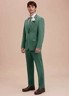 front Ethan Eucalyptus Refined Weave Suit