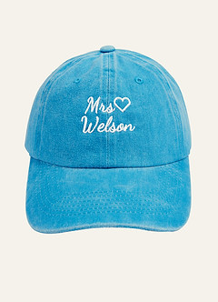 front Personalized Embroidered Bride Hat