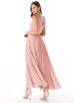 Azazie Raychelle Bridesmaid Dresses Rosette A-Line V-Neck Chiffon Dress image5