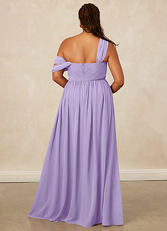 Christian Siriano Bridal for Azazie 1014 Bridesmaid Dresses Lilac A-Line Off the Shoulder Chiffon Dress image17