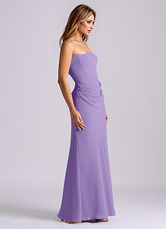 Azazie Debby Bridesmaid Dresses Tahiti Mermaid Strapless Chiffon Dress image5