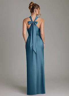 Azazie June Bridesmaid Dresses Bermuda Sheath Stretch Satin Dress image6