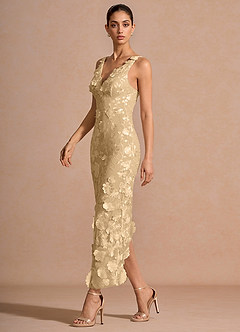 Cireth Maxi Klänning Champagne image4