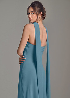 Azazie Ilana Bridesmaid Dresses Bermuda A-Line Strapless Chiffon Dress image6