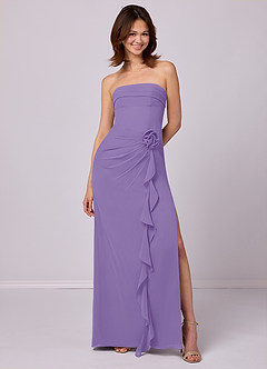 Barbie ♥ Azazie Bridesmaid Dresses Tahiti Sheath Strapless Chiffon Convertible Dress image1